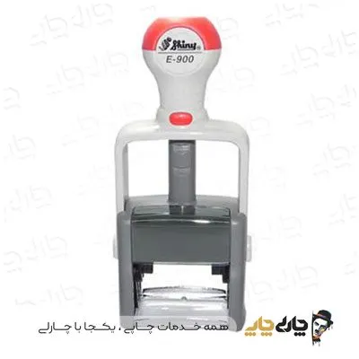 مهر اتوماتیک ژلاتینی فلزی شاینی E-900 (24*41 میلیمتر)