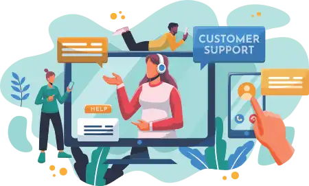 تماس با ما وکتور